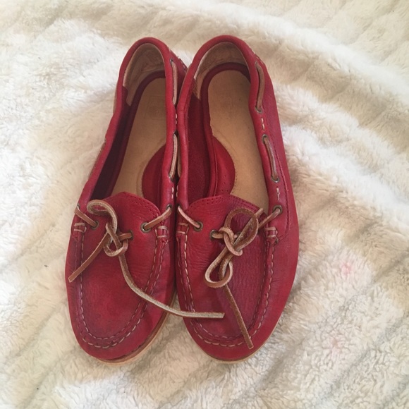 FRYE moccasins! red genuine leather - Picture 3 of 6